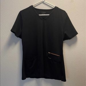 Jaanuu black large scrubs set